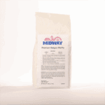 Photo of a 5lb bag of Midway Premium Belgian Waffle mix
