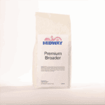 Photo of a 5lb bag of Midway Premium Breader mix