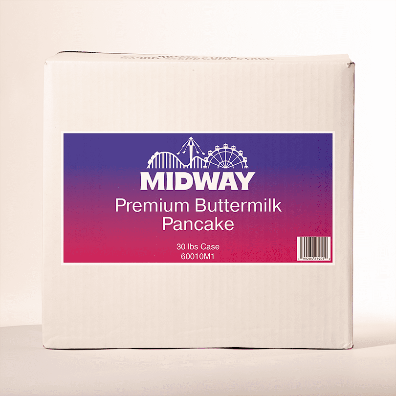 60010M1 - PREMIUM BUTTERMILK PANCAKE - CASE@0.25x Photo of a 30lb case of Midway Premium Buttermilk Pancake mix
